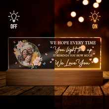 Light This Up & See How Much I Love You - Customized Photo Acrylic LED Night Light - Gift For Family