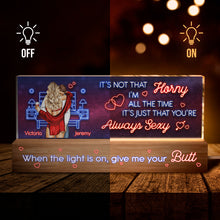 Romantic Couple LED Night Light -  Customized Personalized Acrylic LED Night Light - Gifts For Couples