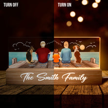 Family Sitting - Customized Acrylic LED Night Light - Gifts For Family