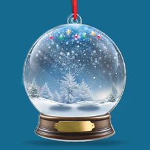 From Our First Kiss - Customized Personalized Crystal Ball Acrylic Ornament - Gift For Couple Husband Wife