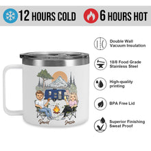 Husband Wife Camping For Life - Personalized 14oz Tumbler - Gift For Husband, Wife