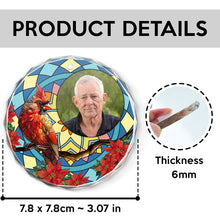 Custom Photo I'm Always With You Memorial - Customized Personalized Glass Ornament - Gift For Loving Memorial