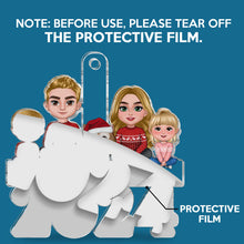 Family Sitting - Personalized Customized Ornament - Gifts For Family Couple Mom Dad Husband Wife