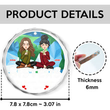 Besties Forever -  Personalized Glass Ornament - Special Gift For Besties Best Friends BFF Sisters