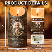 You Left Me Beautiful Memories - Personalized Candle LED Light - Memorial Gift For Family Members, For Loss