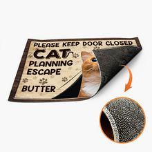 Custom Photo Cats Planning Escape - Personalized Doormat - Gift For Pet Dog Cat Lover
