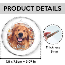 Custom Photo - Forever Loved - Customized Personalized Glass Ornament - Gift For Pet Lover Pet Mom Pet Dad