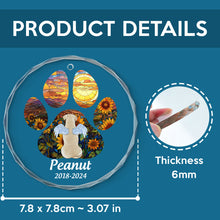 Angel With Wings - Personalized Customized Glass Ornament - Memorial Gift For Pet Owners, Dog Lover