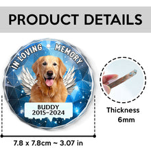 In Loving Memory - Stained Glass Personalized Ornament - Memorial Gift For Dog Lovers, Pet Lovers