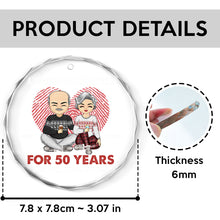 Annoying Each Other - Personalized Glass Ornament - Christmas Gift For Couple Husband Wife Soulmate