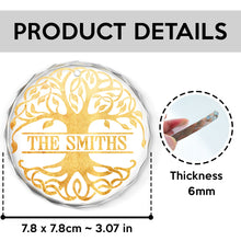 Family Tree - Personalized Glass Ornament - Christmas Gift For Family Mom Dad