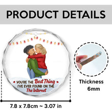 You're The Best Thing - Customized Personalized Glass Ornament - Christmas Gift For Couple Husband Wife