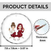 Christmas Congrats On Being My Bestie - Personalized Glass Ornament - Gift For Bestie