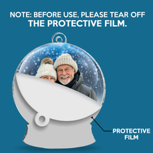 Custom Photo Elder Snow Globe - Personalized Custom Acrylic Ornament - Christmas Gift For Couple