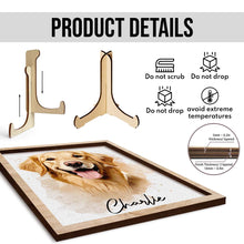 Personalized Watercolor Pet From Photo - Personalized Customized 2-Layered Wooden Plaque - New Pet Gift, Pet Memorial Gift