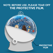 Bestie Forever - Customized Personalized Snow Ball Acrylic Ornament - Christmas Gift For Bestie Best Friend