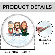 Sistas Forever - Personalized Glass Ornament - Christmas Gift For Besties, Sistas, Sisters