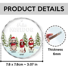 Feliz Navidog - Personalized Glass Ornament - Christmas Gift For Dog Lovers
