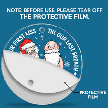 Funny Christmas Old Couples - Personalized Acrylic Ornament - Christmas Gift For Couples, Elder Couples