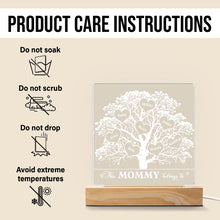 Family Tree This Grandma Belongs To - Personalized Customized 3D LED Light - Gift For Family Members, Grandparents