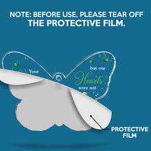 Your Wings Were Ready But Our Hearts Were Not - Personalized Acrylic Ornament - Memorial Gift For Family Members