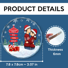 Couple Kissing You And Me We Got This - Personalized Christmas Glass Ornament - Christmas Gift For Husband Wife