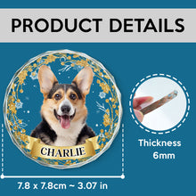 Custom Pet Photo - Personalized Glass Ornament - Christmas Gift For Dog Lovers, Pet Lovers