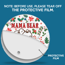 Christmas Mama Bear - Personalized Acrylic Ornament - Christmas Gifts For Mom, Grandma, Family