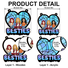 Personalized Acrylic Window Suncatcher Ornament - Gift For Besties BFFs Best Friends