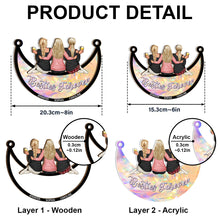 Besties Forever - Personalized Acrylic Window Suncatcher Ornament - Gift For Best Friends, BFF, Sisters