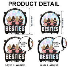 Congrats On Being My Besties - Personalized Acrylic Window Suncatcher Ornament - Gift For Besties