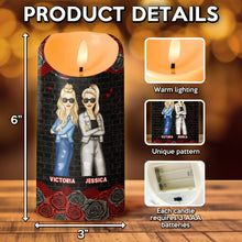 Some Words To My Besties - Personalized Candle LED Light - Gift For Best Friends, Besties, Soul Sisters
