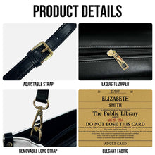 Public Library Card - Personalized Customized Leather Handbag - Gift For Family Members, Friends, Colleagues