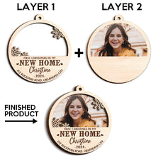 First Chrismas In Our New Home - Personalized 2-Layered Wooden Ornament Christmas Gifts For Her, Him, Couple