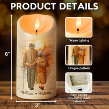 When We Get To The End Of Our Lives - Personalized Candle LED Light - Anniversary Gift For Elder Couples, Lovers, Husband Wife