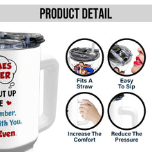 Custom Photo Sometimes Wonder - Personalized Custom 40oz Stainless Steel Tumbler - Gift For Couple