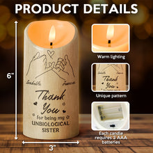 To My Precious Bestie - Personalized Candle LED Light - Gift For Besties, Best Friends, Soul Sisters