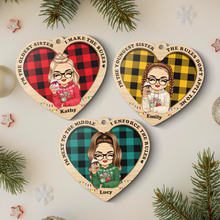 I’m the oldest sister I make the rules - Customized Personalized Wooden Cutout Ornament - Gift For Sisters Sistas