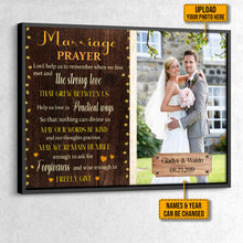 Custom Photo Marriage Prayer Personalized Custom Poster Gifts For Couple