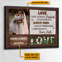 Custom Photo, Couple Gift, Christian Wedding Personalized Custom Poster Valentine Gifts