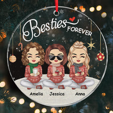 Sisters Forever - Personalized Circle Acrylic Ornament - Gift For Sister, Besties, Sistas