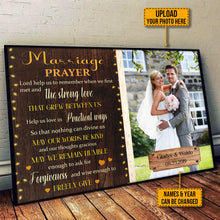 Custom Photo Marriage Prayer Personalized Custom Poster Gifts For Couple