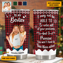 Custom Photo - To My Besties - Customized Personalized 20oz Tumbler - Christmas Gift For Bestie Best Friends