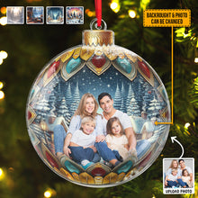 Custom Photo Family Christmas Bauble - Customized Acrylic Ornament - Christmas Gift For Familly