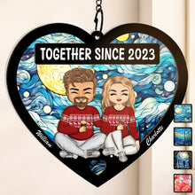 Together Since - Personalized Acrylic Window Suncatcher Ornament - Gift For Couple, Husband, Wife