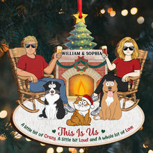 This Is Us - Personalized Wooden Cutout Ornament - Gift For Family, Couples, Husband, Wife, Pet Lovers