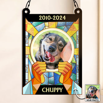 Pet Memorial - Memorial Window Suncatcher Ornament - Gift For Pet Loss