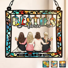 Besties Being Together - Personalized Acrylic Window Suncatcher Ornament - Gift For Friends