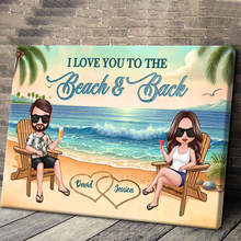 Summer Beach - Personalized Customized Canvas - Home Decoration Gift For Couple