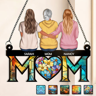 Mother's Day Gift For Mom - Personalized Acrylic Window Suncatcher Ornament - Gift For Mom